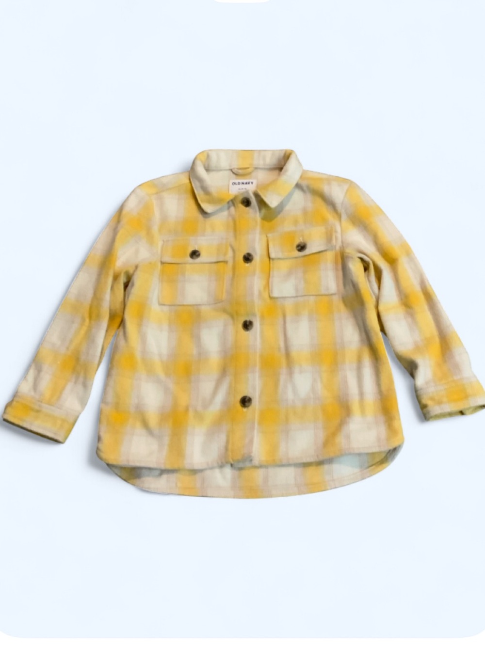 Old Navy Plaid Button-Down Shirt Jacket Girls XL 14-16